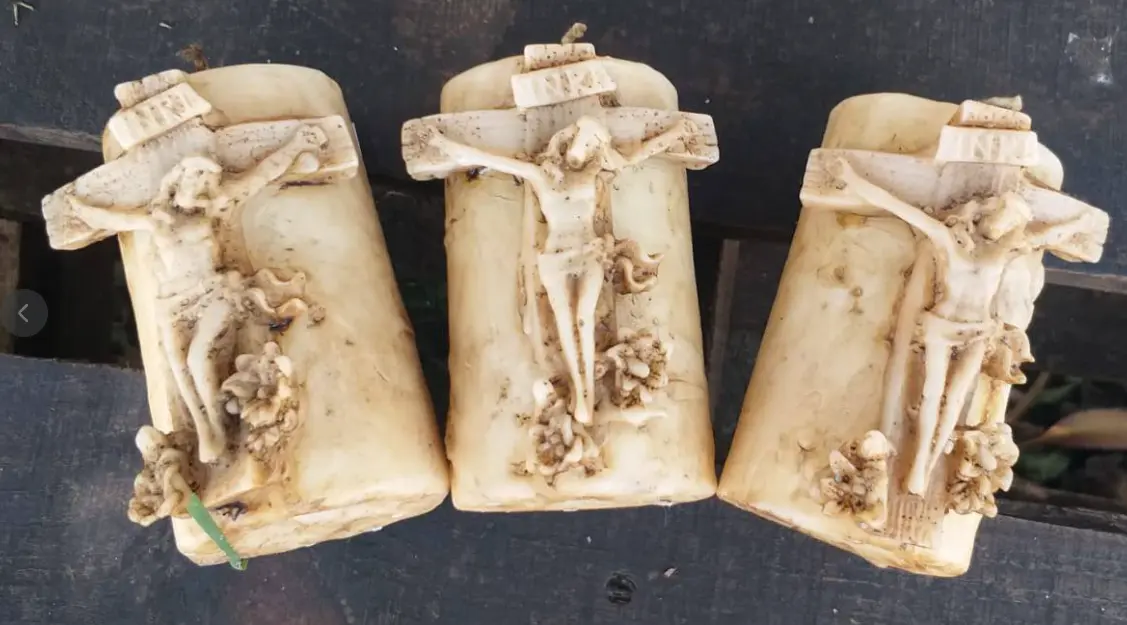 Cirio con Figura Religiosa